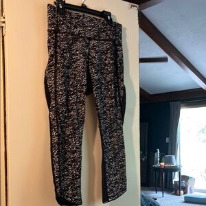 lululemon athletica Black and White Leggings